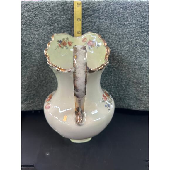 Crown Devon c1920 Pitcher Floral Porcelain England - Picture 16 of 16